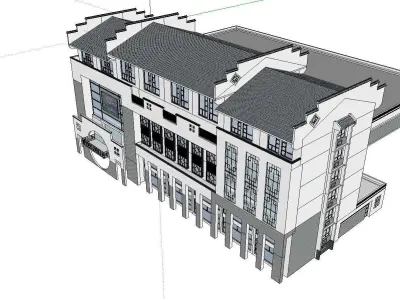 vacation spot-Resort-Fashion Leisure Hotel-0180 3D model