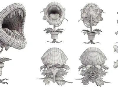 Piranha flower 3D model