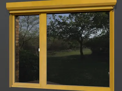 Balcony Door and Glazing 3D model