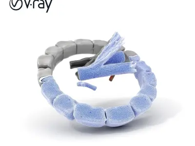 Outdoor Campfire Ring with Charred Logs Model Pack Low-poly 3D model