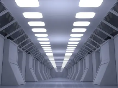 Sci Fi Corridor 3D model