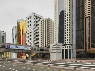 Dubai  Jumeirah Emirates Area 3D model