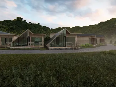 BUNGALOW HOUSES 3D model