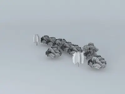 Trees street sao paulo Free 3D model