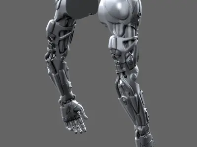Realistic Cyberpunk Arm Augment 3D model