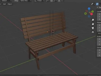 The Backyard Exterior Scene model 3D model