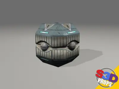 scifi crates 3D model