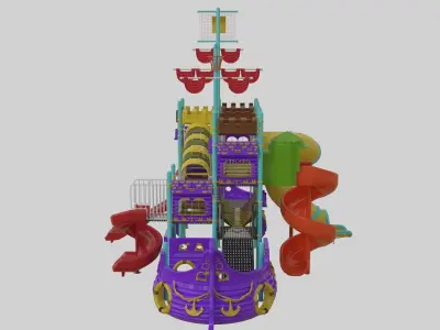 Ship Themed Playground Model - 04 3D model