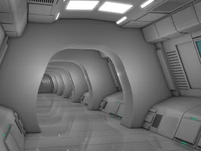 Sci Fi Corridor 3D model
