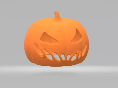 Pumpkinlight pumpkin with scary face 3D print model