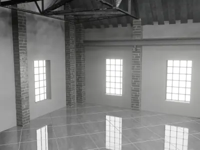 Loft Interior 3D model shop