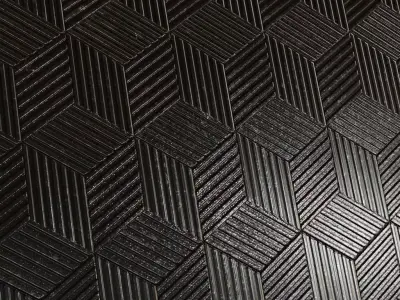 Dark Sci-Fi Panel with X-Braces and Vents PBR SEAMLESS Texture
