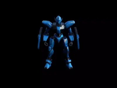 Robots Pack 3 Low-poly 3D model