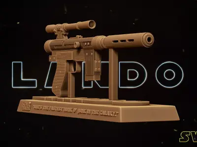 STAR WARS Lando Blaster Tested for 3D printing 3D print model