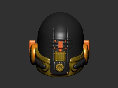 helmet high poly sculpt 3d printable ver 7 3D model 3D model 83
