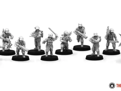 Ironblood - Rangers squad builder 3D print model