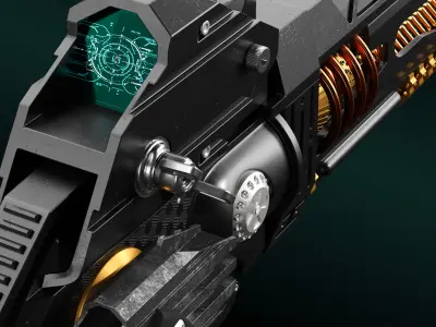 MEGA ELECTRIC  GUN Sci-Fi 3D model