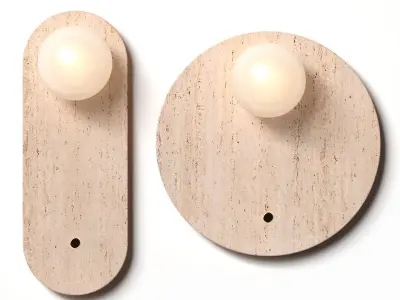 Besontique - Travertine wall light 3D model