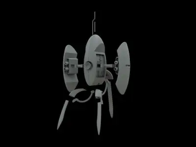 Portal 2 turret assembly 3D print model