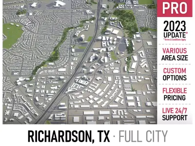 Richardson Low-poly 3D model