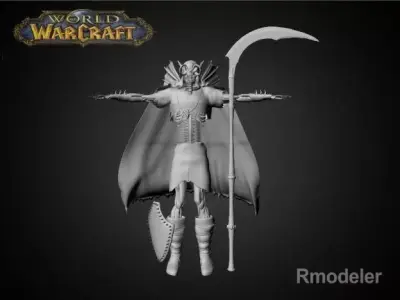 Scourge Skeleton King 3D model