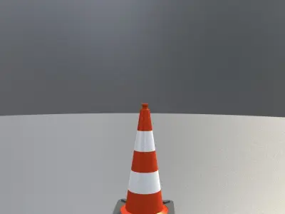 Traffic Cones All Sizes 3D Model Pack