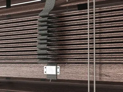 Wooden blinds Set 06 3D model