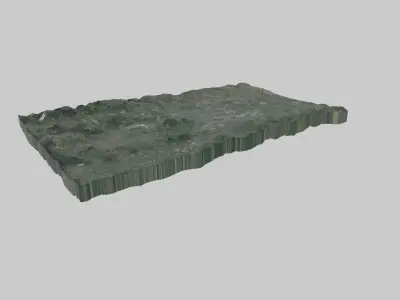 Krakow City Low-poly 3D model