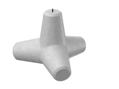 Concrete Tetrapod 3D model