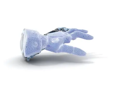 Robotic Hand Model Pack for SciFi and Futuristic Applications Low-poly 3D model