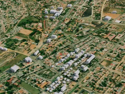 Malanje satellite city 3D model