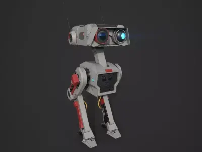BD-1 Robot Low-poly 3D model