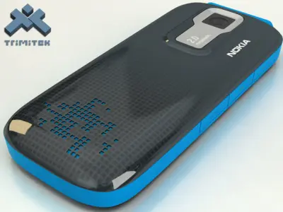 Nokia 5130 XpressMusic - 2009 - blue 3D model