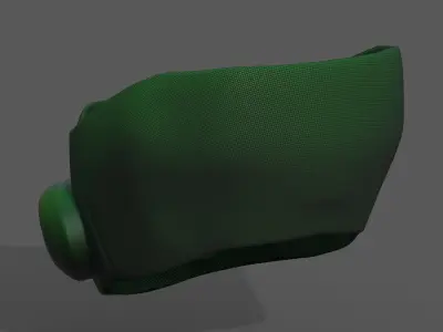 Gas mask respirator scifi futuristic 3d Artist  Low-poly 3D model buy