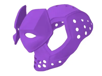 Deadpool Mask by SkazStudio with lenses 3D print model