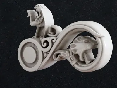 Handle fittings 3D print model