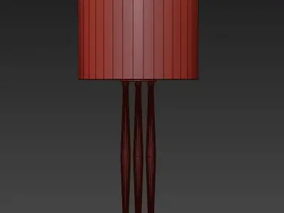 Magnificent Lightolier Harlequin Brass Lamps 3D model