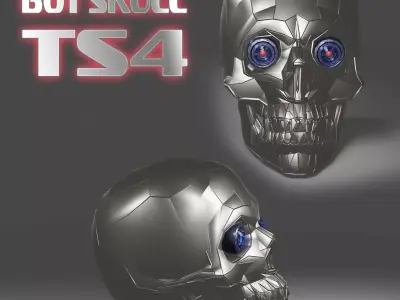bot skull ts4 3D model