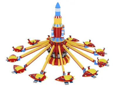 Rocket Carousel 3D model