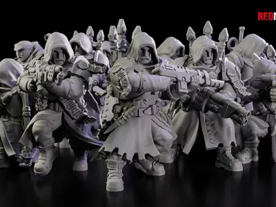 Janissaries - Squad of the Imperial Force 3D print model