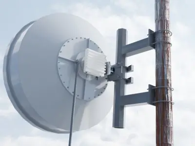 Parabola In  The Space Low-poly 3D model