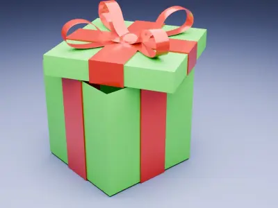 Gift 3D model 3D model