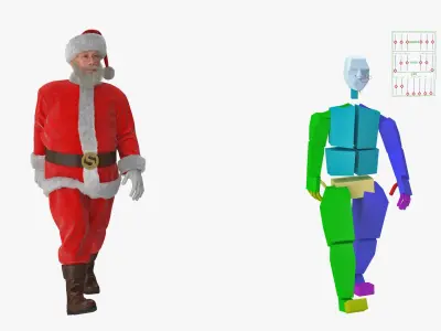  Santa Claus Character Rigged 