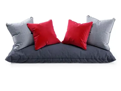 Seat Pillows Set 4 3D model