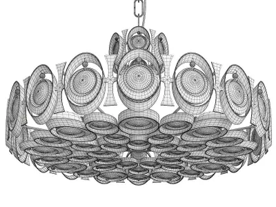 Palwa Chandelier or Pendant Light Low-poly 3D model