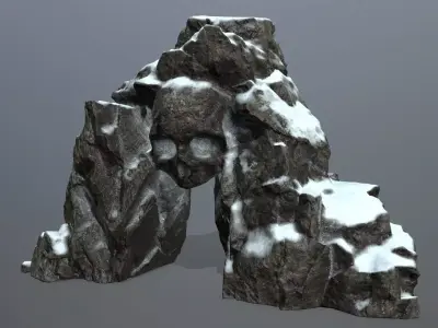 Skull Cave Low-poly 3D model