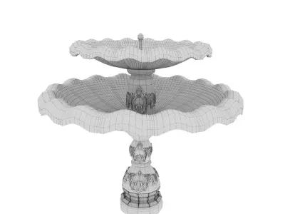 decorative fountain 3D model