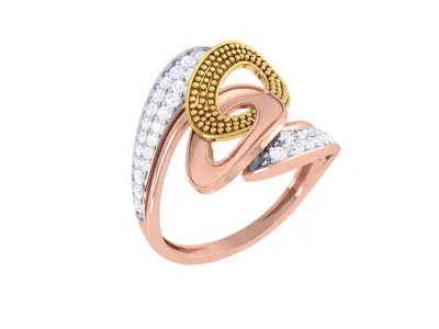  Women Ring MTL 3dm STL OBJ FBX Details 3D print model 74