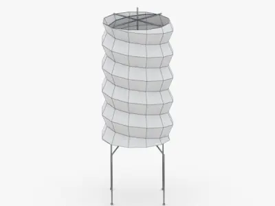 1407 - Paper Lamp Low-poly 3D model