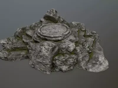 Ladder Ruin Low-poly 3D model order
